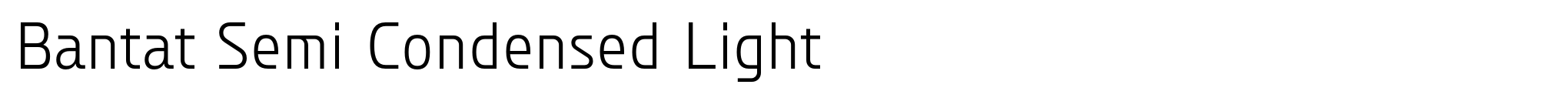 Bantat Semi Condensed Light image